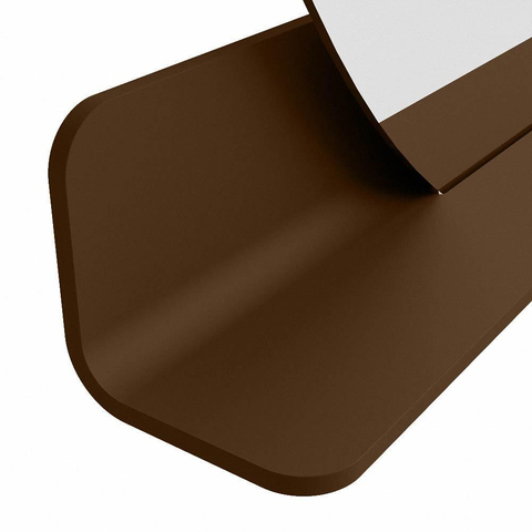Mondiaz SPOT spiegel – Ø120 cm – met planchet – Rust (bruin) SW1235607