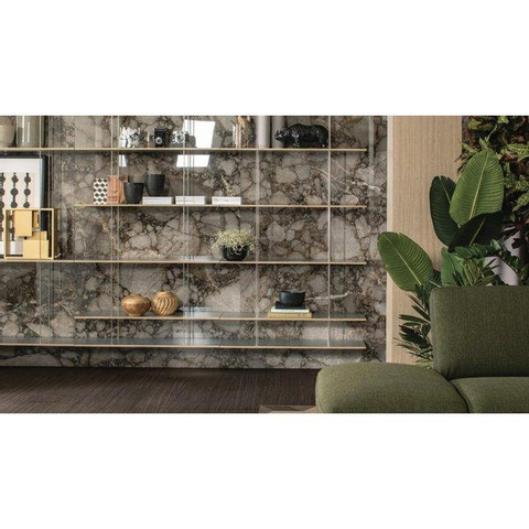 ÉCHANTILLON Ceralto Alabro Vein carreau de sol et de mur 60X120cm rectifié Riverbed Brillant SW912349