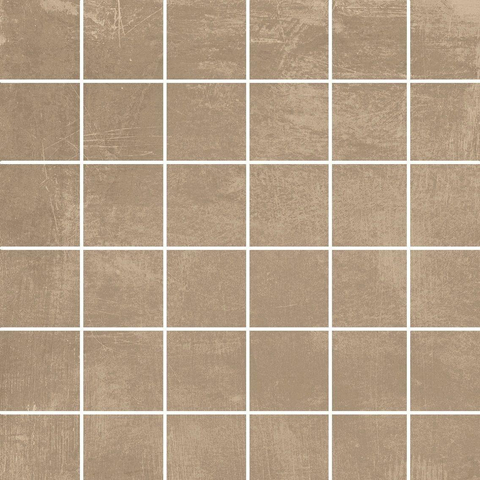 ÉCHANTILLON Terravito Davano mosaïque -30x30cm - 10mm - Carré - Aspect béton - Taupe mat SW736208