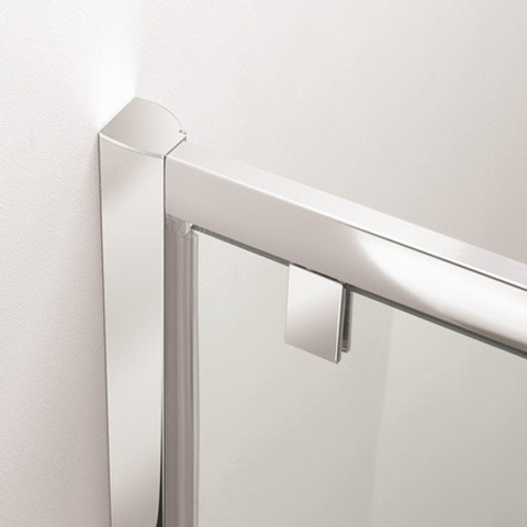 Crosswater Kai porte de douche coulissante - 140x190cm - avec verre de sécurité 6mm - clair aluminium argenté SW487332