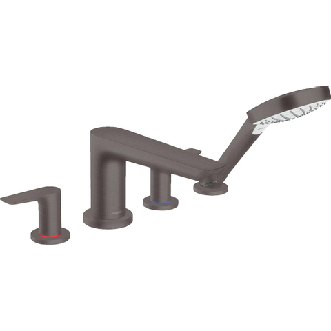 Hansgrohe Talis e Afbouwdeel - voor 4-gats badrandkraan - voor inbouwdeel - glans zwart chroom SW490364
