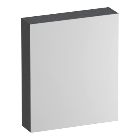 BRAUER Impress armoire de toilette - 60x70x15cm - sans éclairage - avec 1 porte miroir double face à charnière gauche - Timber Grey SW1199028