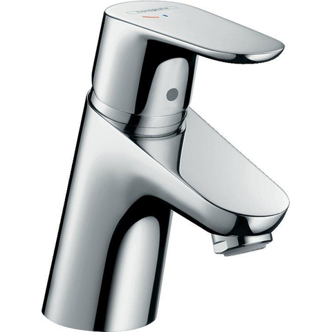 Hansgrohe Focus Eengreeps wastafelmengkraan - 70 - coolstart - met PopUp - trekwaste - hoogglans chroom 0452241