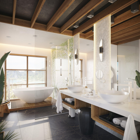 Hansgrohe Metropol Afbouwdeel - voor vrijstaande badkraan vloermontage - met omstel - met voorsprong vaste uitloop 23.5cm - mat wit SW297559