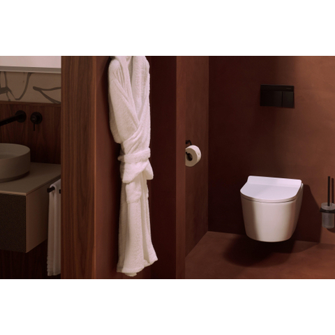 Hansgrohe AddStoris Q closetrolhouder - zonder klep - mat zwart SW651197