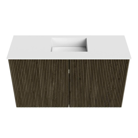 Mondiaz JOYA 70cm meuble de toilette - couleur Shadow - Vasque FAYE position Milieu Sans trou de robinet couleur Talc SW1421424
