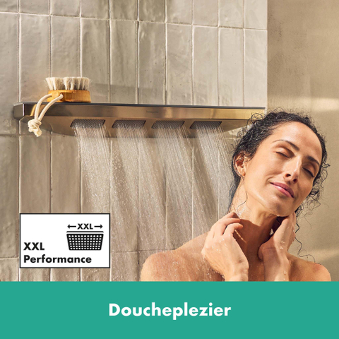 Hansgrohe RainFinity Schouderdouche - 500 - 1jet - met planchet - geborsteld brons SW918207