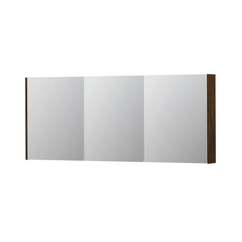 INK SPK2 spiegelkast – 180x74x14 cm – 3 deuren, dubbelzijdige spiegeldeuren – Koper eiken SW439938