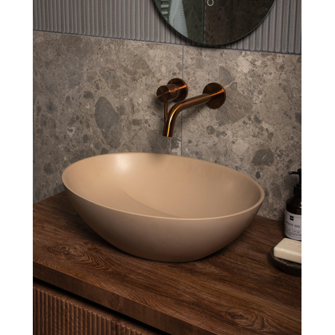Zeza Element Waskom - 51x35.5x14.2 - solid surface - mat beige SW1208814
