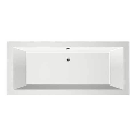 Xenz Society Baignoire duo - 170x75x53 - bonde centrale - acrylique - blanc mat SW102900