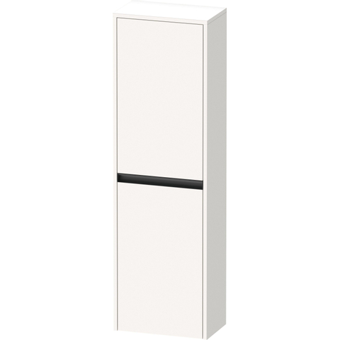 Duravit Ketho.2 Halfhoge kast - met 2 deuren - 40x132x24cm rechts - met tip onwit - supermat wit SW771851