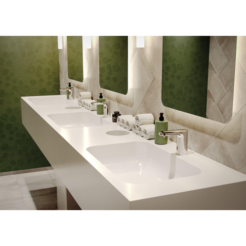 Hansgrohe Vernis Blend wastafelkraan elektronisch 6V warm water - hoogglans chroom SW651445