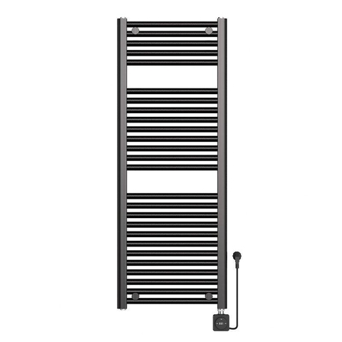 Wiesbaden Elara Elektrische radiator Smart WiFi - 118.5x45cm - PVD - gunmetal (antraciet) SW1210940
