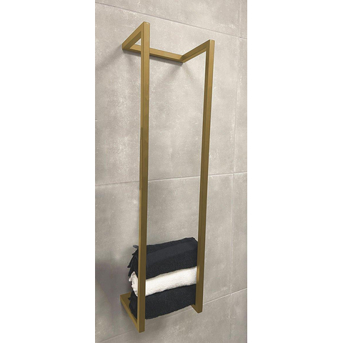 Wiesbaden Loft handdoekrek 95 x 25 x 20 cm geborsteld messing PVD TWEEDEKANS OUT14662