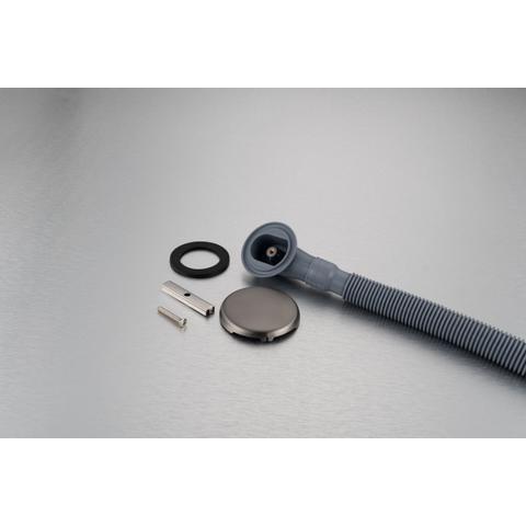 Fortifura Calvi badafvoercombinatie - met klikwaste - PVD - geborsteld gunmetal (antraciet) SW696233