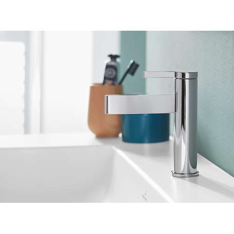 Villeroy & Boch Dawn 1 greeps wastafelkraan - zonder pop up afvoergarnituur - hoogglans chroom SW974124