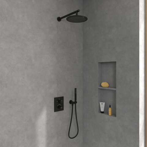 Villeroy & Boch Universal Showers regendouche - 252mm rond - mat zwart SW974333