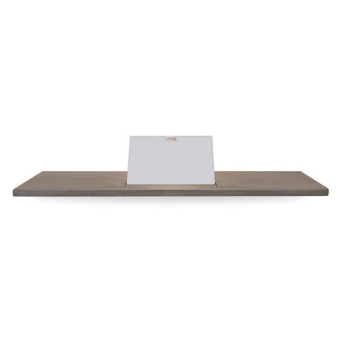 Looox Wood collection tablette de bain 88cm avec support blanc mat chêne blanc mat SW73161