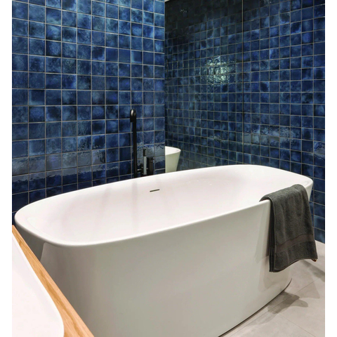The Mosaic Factory Kasba mosaïque - 30x30cm - 6.5mm - carré - indigo brillant (bleu) SW798756
