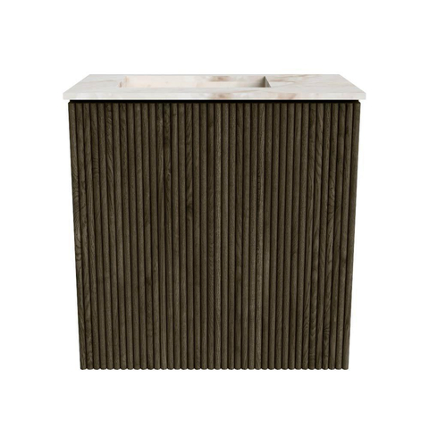 Mondiaz JOYA-DLUX Meuble de salle de bains 40cm - couleur Shadow - Vasque FAYE position Gauche 1 trou de robinet couleur Frappe. SW1422685