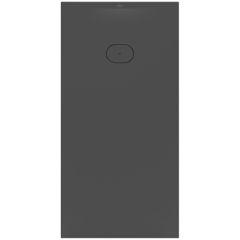 Villeroy & Boch Ecora douchebak - 160x80x4.5cm - afvoer korte zijde - anthracite (antraciet) SW1558971