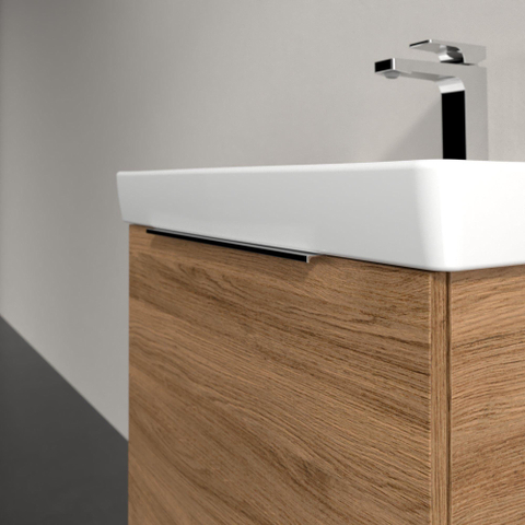 Villeroy & Boch Architectura Wastafelonderkast - 42x55cm - 1 lade - Oak Kansas (hout) SW1162181