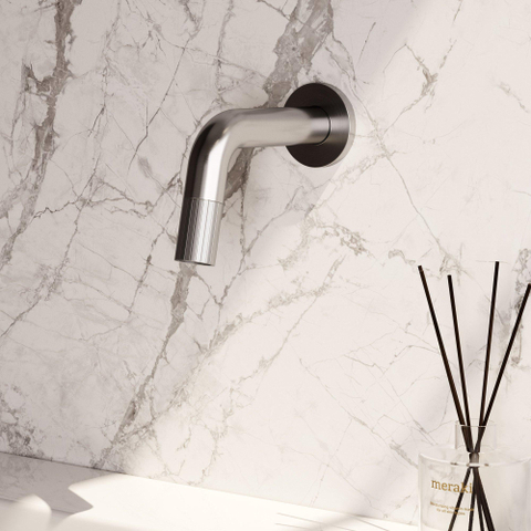 BRAUER Stripe Robinet de lavabo encastré - raccourcissable - couleur inox brossé PVD SW1435084