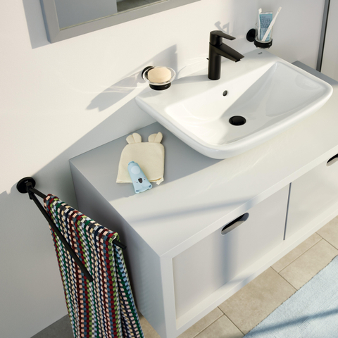 GROHE Start porte-serviettes - 43.9cm - 2 bras - orientable - noir mat SW1126745