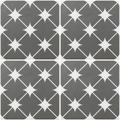 Terravito Fazino carrelage sol et mur - 20x20cm - 7.4mm - carré - grey mat (gris) SW419856