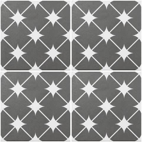 Kerabo carrelage sol et mur cronos gris 20x20 cm aspect portugais gris mat SW419856