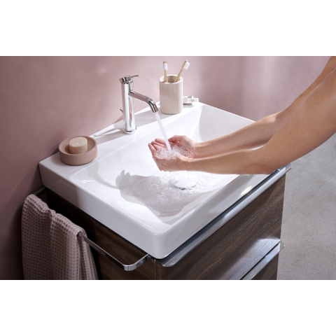 Hansgrohe Tecturis s Eengreeps wastafelkraan - 110 - coolstart - met PopUp - trekwaste - hoogglans chroom SW918688