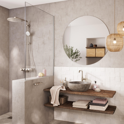 GROHE Essence new Robinet de lavabo Sur pied - bec 17,9cm - taille XL-size - supersteel SW73267