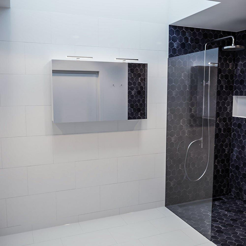 Mondiaz CUBB spiegelkast – 120x70x18 cm – 2 deuren – Talc (wit) SW410056