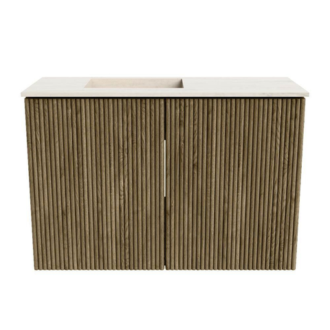 Mondiaz JOYA-DLUX Meuble de salle de bains 60cm - couleur Dusk - Vasque FAYE position Gauche 1 trou de robinet couleur Meli. SW1425818