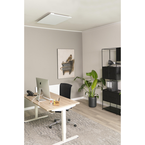 Eurom mon soleil 600 wifi ceiling infrared heater 100x60x5cm 600watt ceiling/wall metal white SW482256