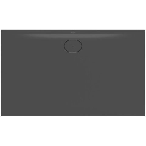 Villeroy & Boch Ecora douchebak - 150x90x3.5cm - afvoer lange zijde - anthracite (antraciet) SW1558881