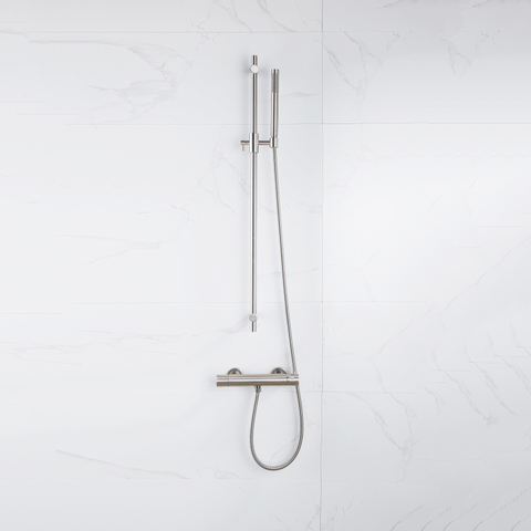 Fortifura Calvi Thermostatische Douchekraan - opbouw - PVD - geborsteld RVS SW377862
