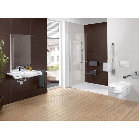 Villeroy & Boch Vicare O.novo Vita wastafel Vita - met 1 kraangat - met overloop - 80x55cm - White Alpine (glans wit) 1025045