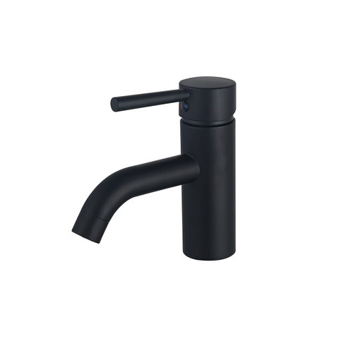 Fortifura Calvi Wastafelkraan - 14.8cm - opbouw - mat zwart -licht beschadigd- OUTLETSTORE STORE43929