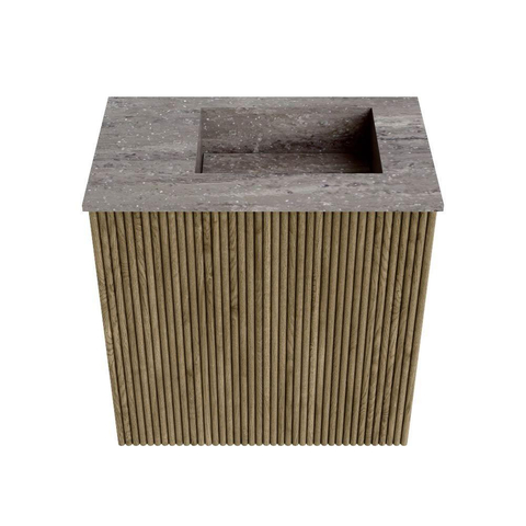 Mondiaz JOYA-DLUX Meuble de toilette 40cm - couleur Dusk - Lavabo FAYE position Droite Sans trou de robinet couleur Oza SW1425955