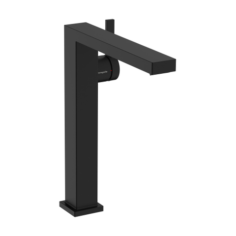 Hansgrohe Tecturis E - wastafelkraan - 1-gats - bm 240 fine coolstart m. push open m. vaste uitloopvoorsprong 19.7cm - mat zwart SW1126440