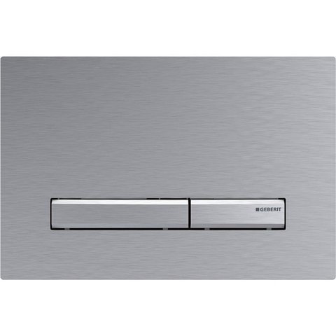 Geberit Sigma50 bedieningsplaat - 2-toets spoeling - vierkant - dualflush - chroom geborsteld SW259162