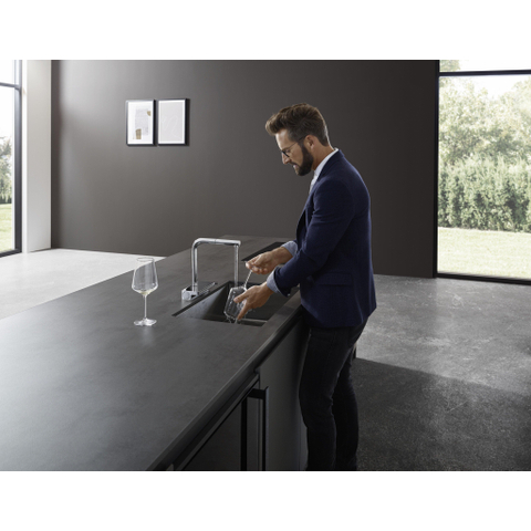 Hansgrohe Aquno select m81 1 greeps keukenkraan - 250 uittrekbare uitloop - 2jet - hoogglans chroom SW541823