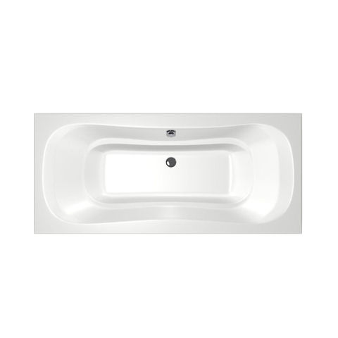 Xenz Nassau Baignoire duo - 200x90x52 - bonde au milieu - acrylique - blanc SW103300