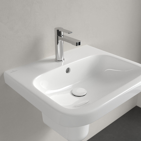 Villeroy & Boch Architectura wastafel - 55x47cm - met kraangat - met overloop - White Alpine (glans wit) 1025258