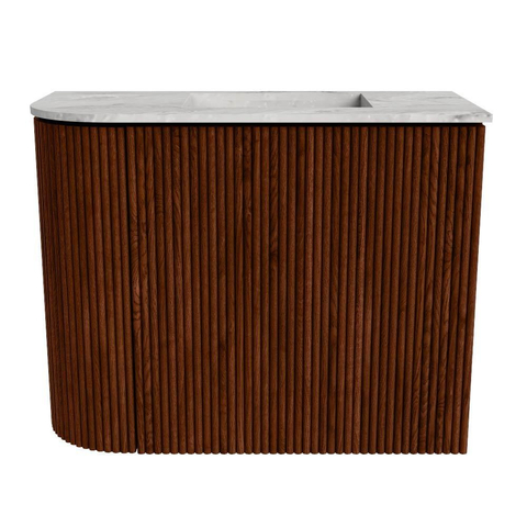 Mondiaz JOYA-DLUX 51.6cm toiletmeubel - ronding links kleur Ruby - Wastafel FAYE positie Rechts Zonder kraangat kleur Glace. SW1423564