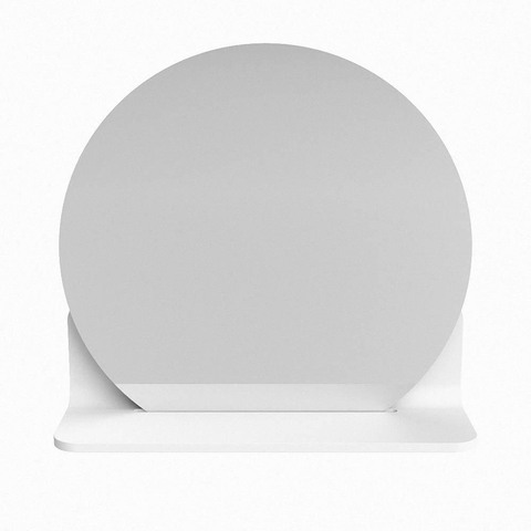 Mondiaz SPOT miroir – Ø 40 cm – avec tablette – Talc (blanc) SW1235464