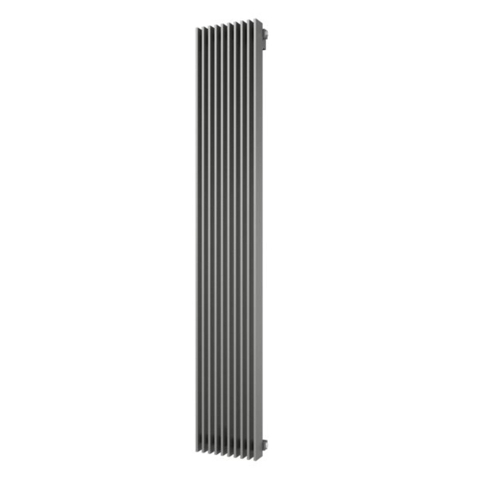 Plieger Antika Retto designradiator verticaal middenaansluiting 1800x295mm 994W parelgrijs (pearl grey) 7253230