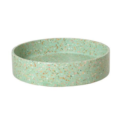 Ideavit Terrazzo vrijstaande wastafel - 42.5x10cm - rond - met klikwaste - antikras - waterdicht - Kleur E12 SW1080013