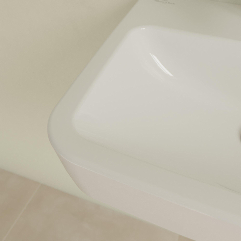 Villeroy & Boch O.novo fontein - 50x37cm m.1 kraangat - met overloop - White Alpine (glans wit) SW448483